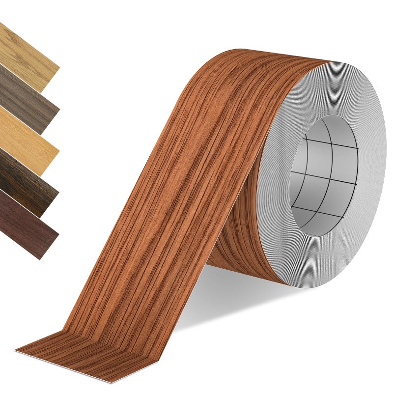 ZYJT Wood Grain Repair Tape  2.4 inch X 15ft Self Adhesive Red Oak Grain Repair Patch for Tables  Chairs  Baseboards  Doors  Windows  Floors  Handicraft DIY. - Image 1